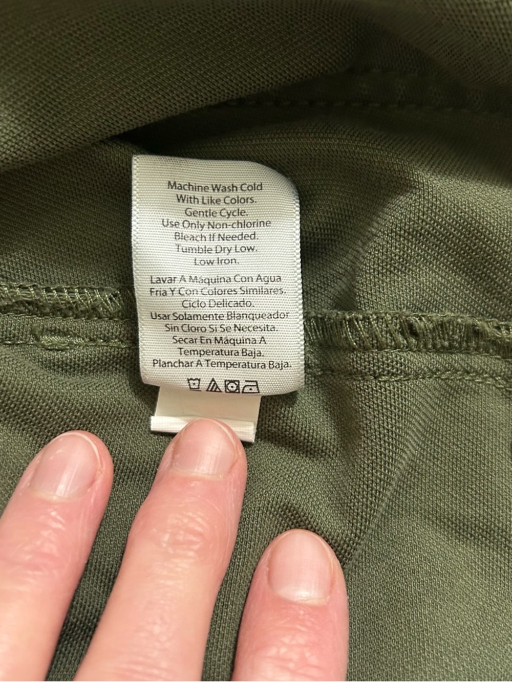 ❤️5 FOR $25❤️Olive Green Ponte Knit Jeggings Pants Size L 12-14 Stretch Casual - Picture 6 of 9